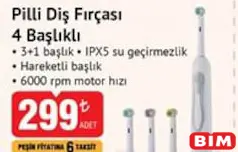 POLOSMART PİLLİ DİŞ FIRÇASI 4 BAŞLIKLI